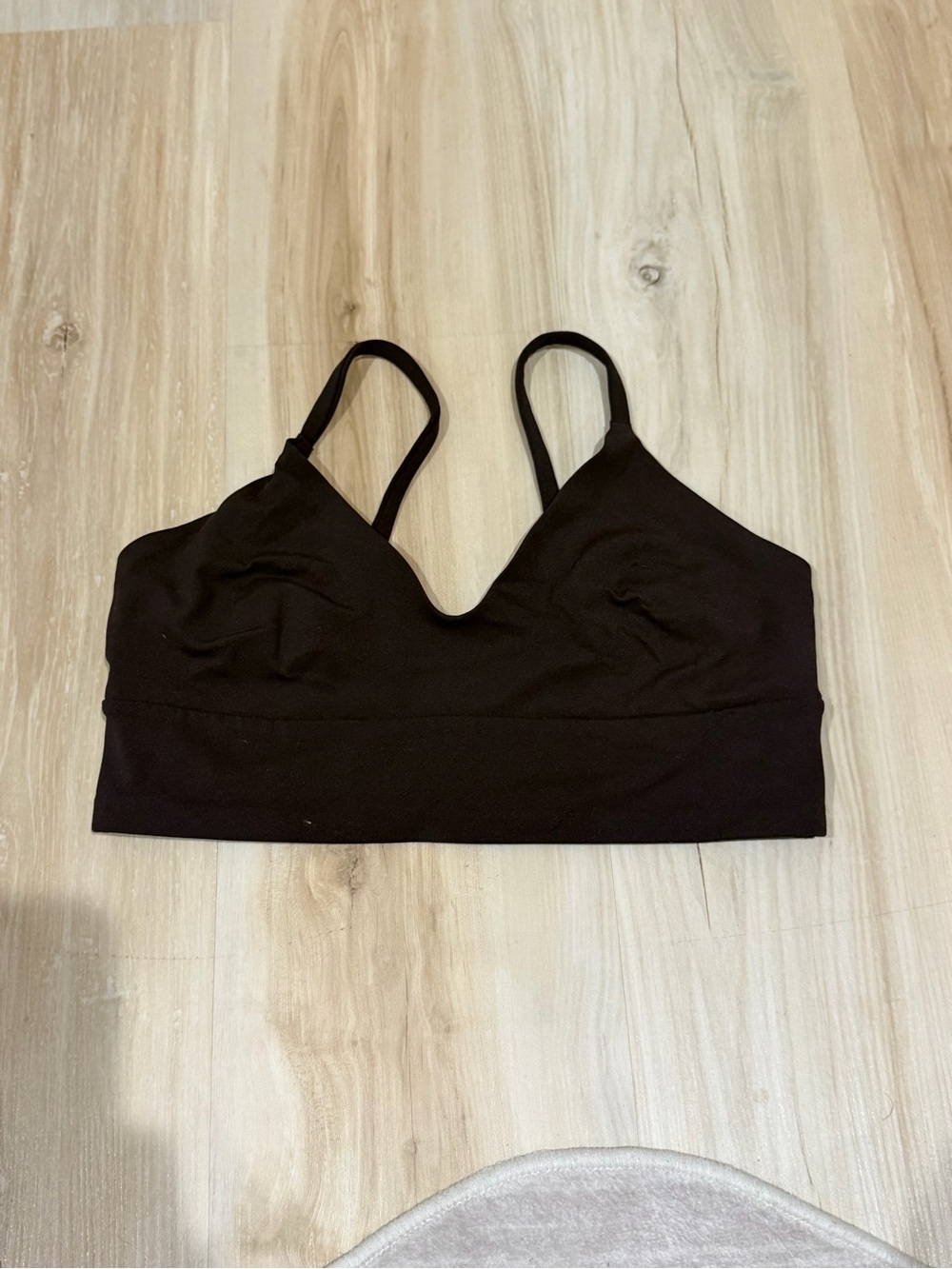 Brown Seamless V-Neck Bralette - Women Intimates